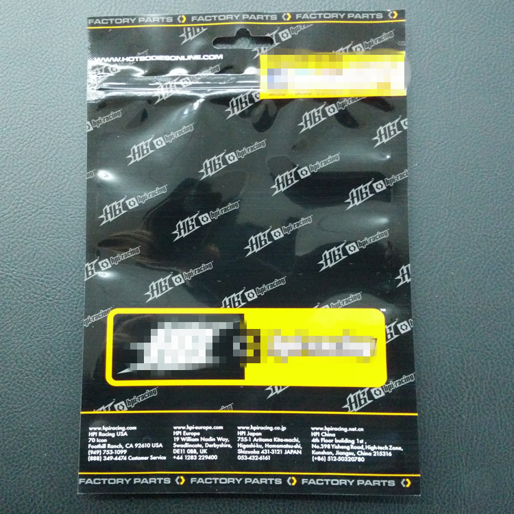 Custom Printing zipper laminated plastic opp bag for package gift