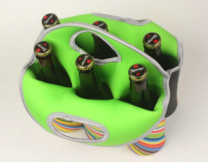 NEW Neoprene Six-Pack Beer Bottle Carrier